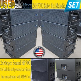 USED Meyer Sound 2xHP700 Sub-8xMelodie SET
